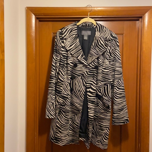 Ann Taylor Jackets & Blazers - Ann Taylor Zebra Print Coat/Rain Jacket, Large